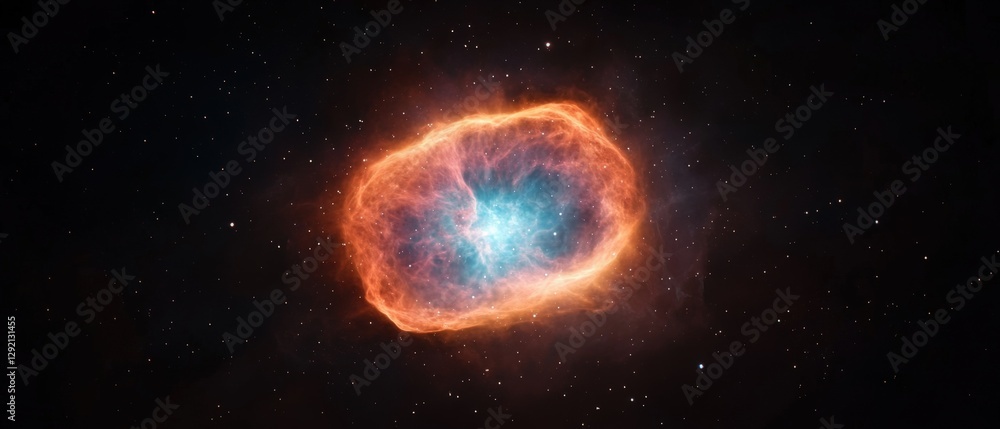 Obraz premium Colorful Nebula in Deep Space