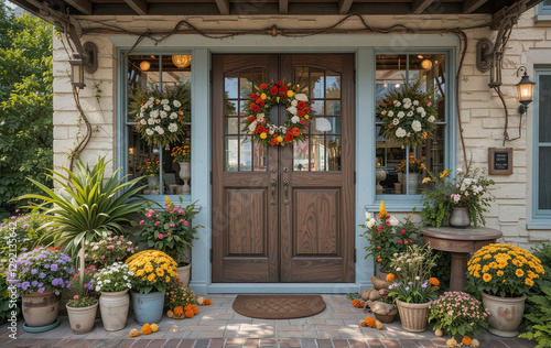 flower, flowers, bouquet, decoration, wedding, vase, food, table, still life, arrangement, autumn, garden, nature, orange, yellow, celebration, decor, fruit, color, floral, spring, wood, event, leaf, 