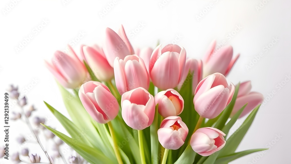 Graceful Tulip Bouquet in Soft Lavender Light Graceful Tulip Bouquet in Soft Lavender Light