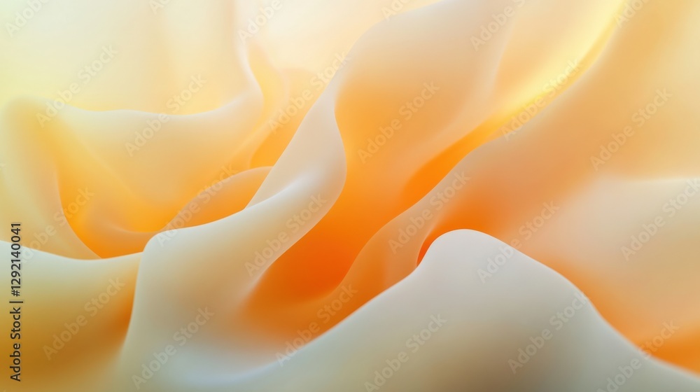 Fototapeta premium Abstract orange and cream wave background