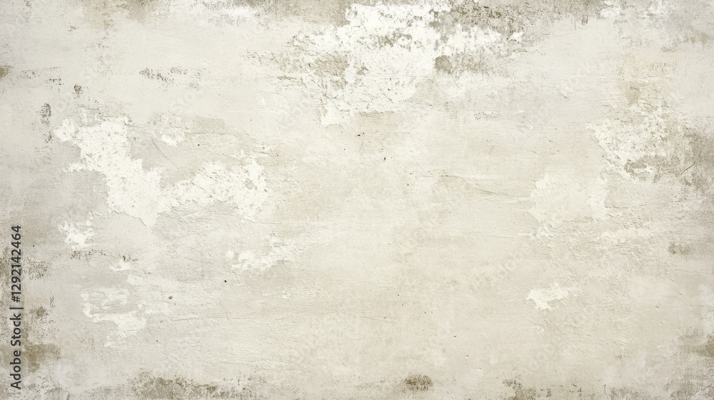 Fototapeta premium Retro style graphic design or wallpaper featuring a vintage white cement wall background Complemented by a soft concrete floor pattern creating a nostalgic aesthetic Ample copy space image