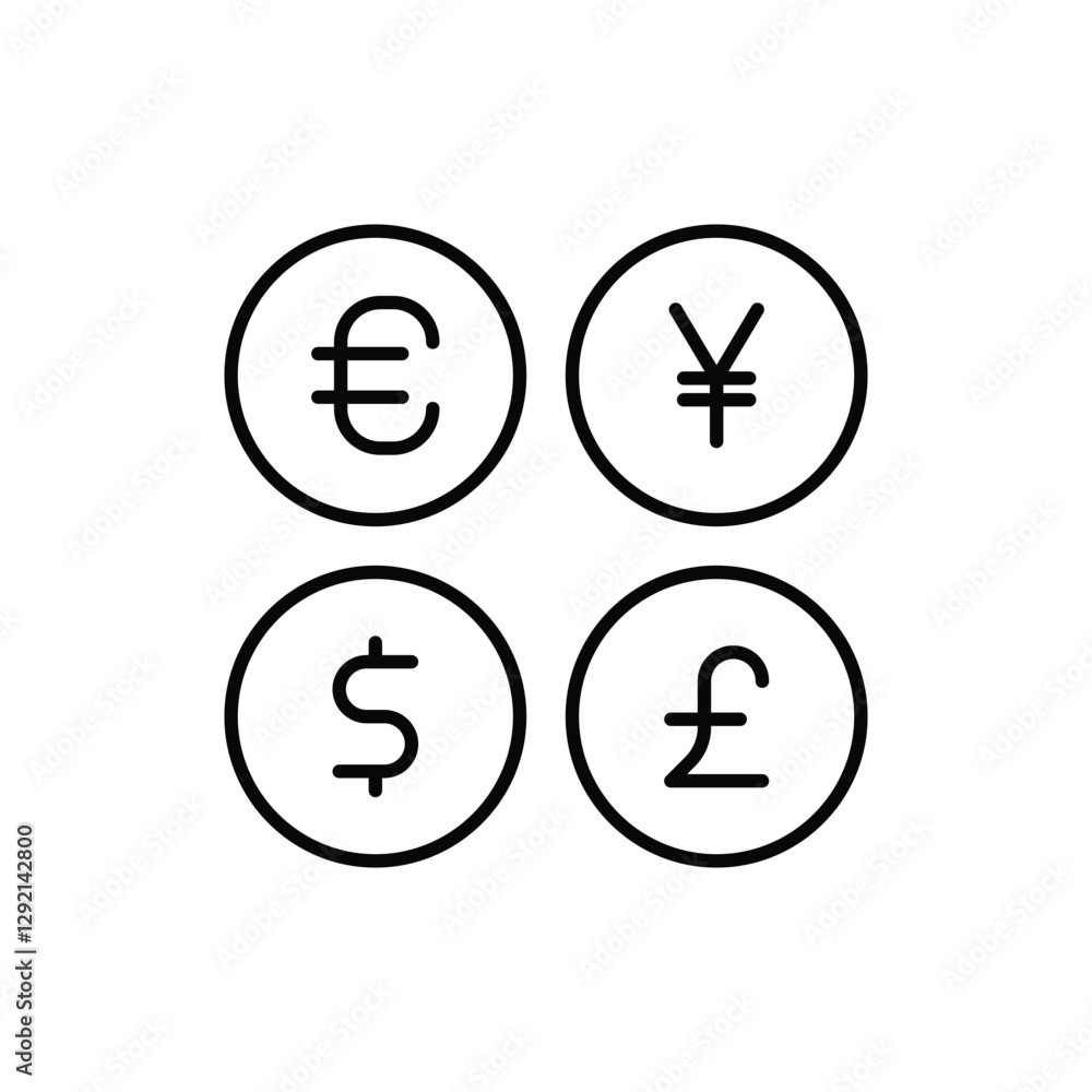 Coins Vector icon Coins Vector icon