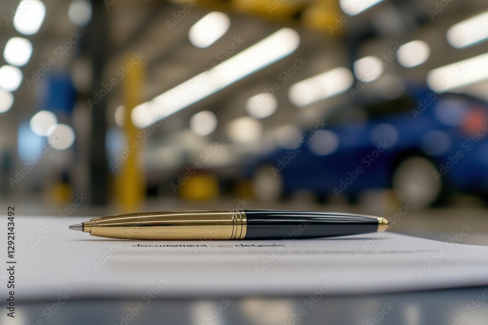 signing document details with a pen signing document details with a pen