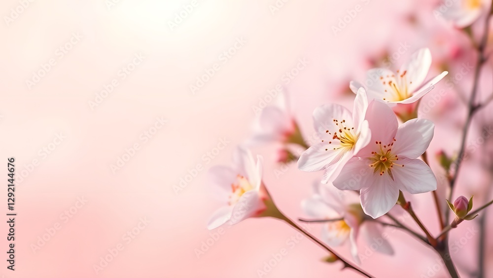 Dewy Spring Morning Blooming Flowers in Soft Pastel Aesthetics Dewy Spring Morning Blooming Flowers in Soft Pastel Aesthetics