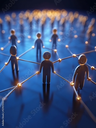 Networked People, Collaboration, Global, Connection, Night