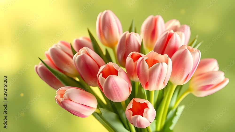 Elegant Tulip Bouquet Luxury Product Photography in Soft Daylight Elegant Tulip Bouquet Luxury Product Photography in Soft Daylight