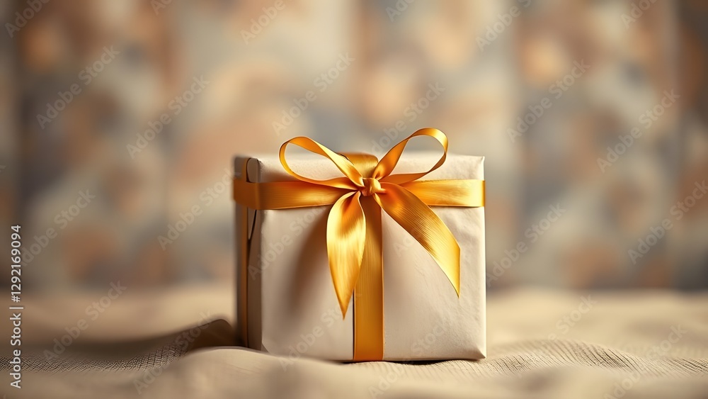 Fototapeta premium Elegance in Every Detail Luxury Gift Box Photography Against Earth Tones