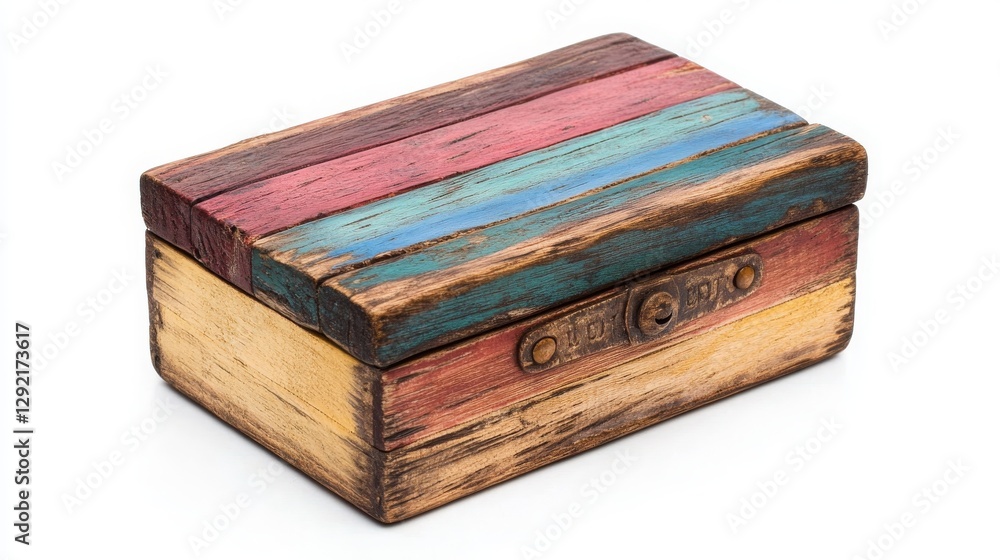 Obraz premium Multicoloured Mango Wood Trinket Box, 16:9