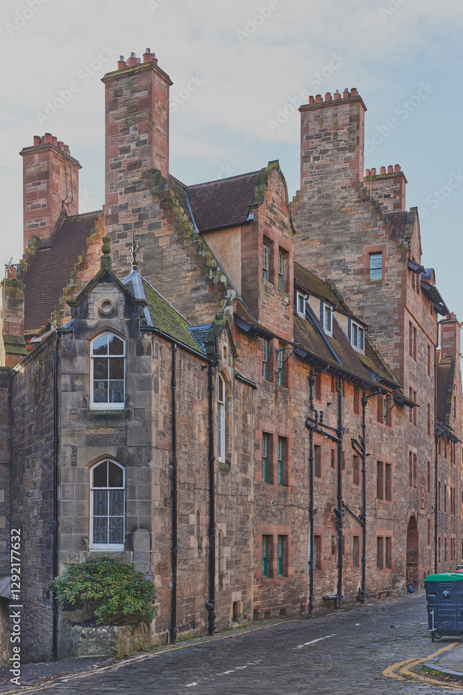 Dean Village in Edinburgh, Scotland, UK