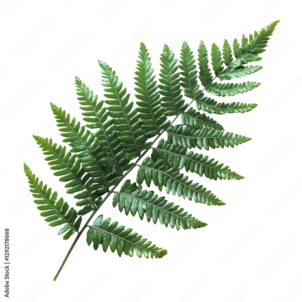 Silverleaf Fern isolated on transparent png background Silverleaf Fern isolated on transparent png background