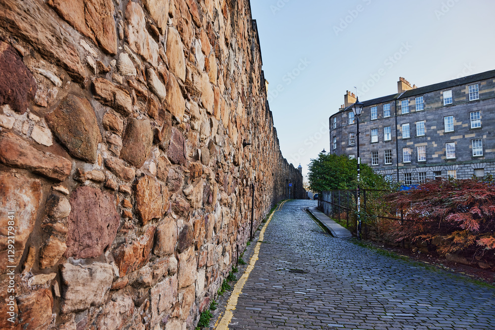 Flodden Wall in Edinburgh, Scotland