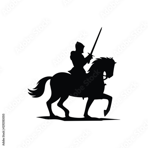 Horse silhouette With A White Background