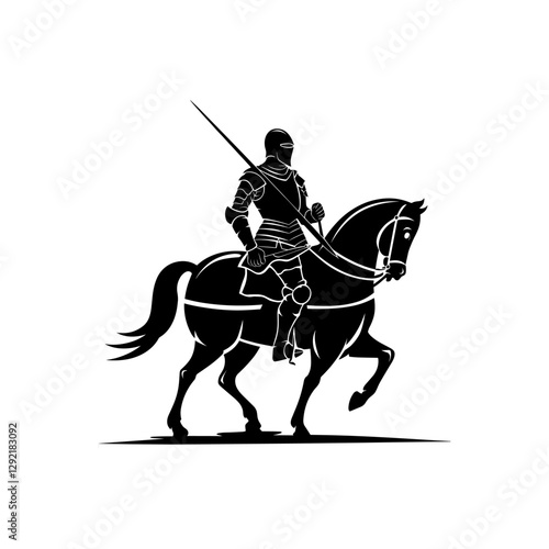 Horse silhouette With A White Background