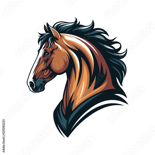 Horse silhouette With A White Background
