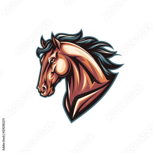 Horse silhouette With A White Background