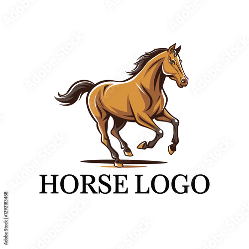 Horse silhouette With A White Background