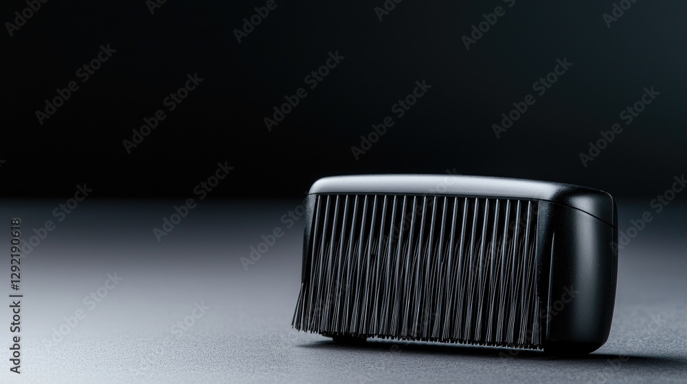 Black travel toothbrush case, dark background Black travel toothbrush case, dark background