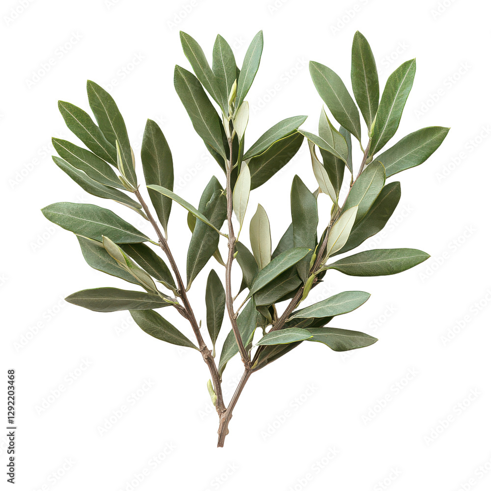 Olive Tree Branches isolated on transparent png background Olive Tree Branches isolated on transparent png background