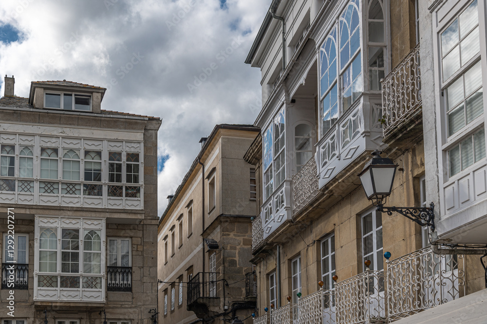 Fototapeta premium Architecture in the old town of Viveiro, Galicia, Spain
