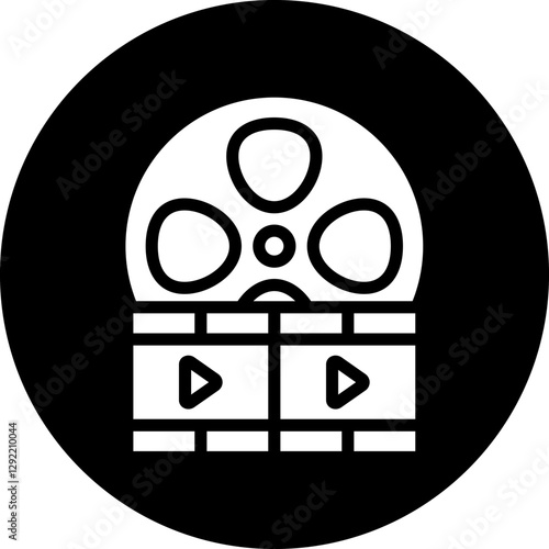 Film reel Icon Style