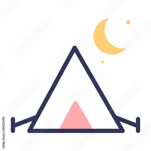 Tent icon. Camping icon