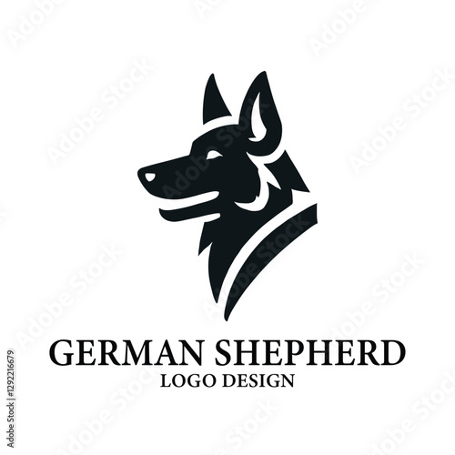 German Shepherd Vector Logo Design