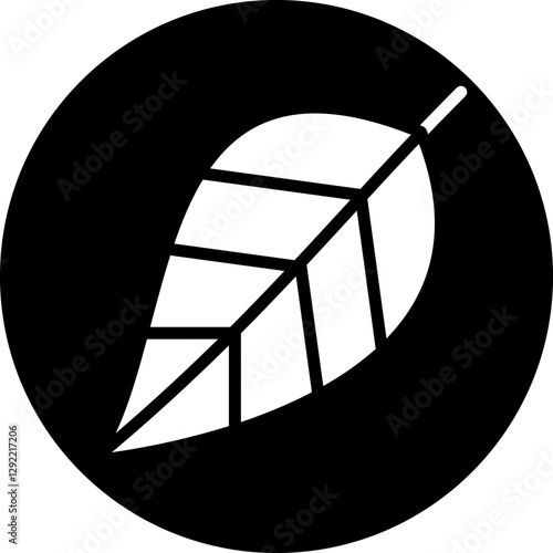 Leaf vector icon style
