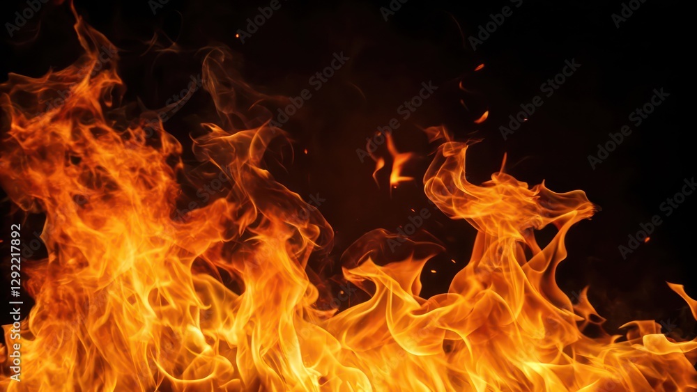 flames burning brightly against a dark backdrop flames burning brightly against a dark backdrop