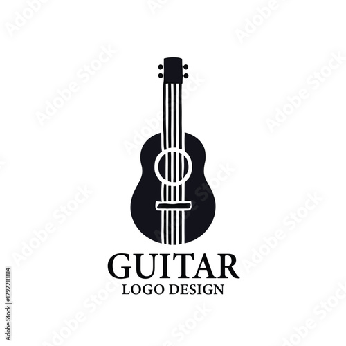 Guitar Vector Logo Design
