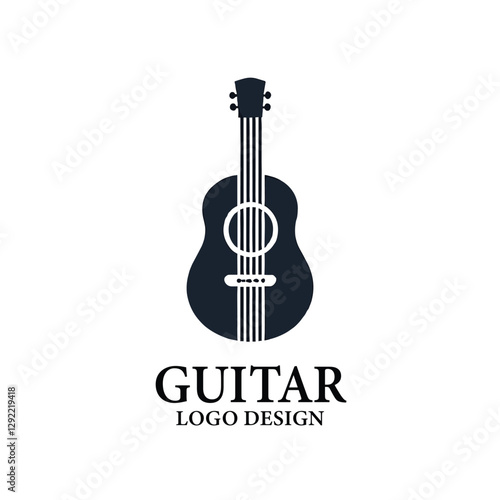 Guitar Vector Logo Design