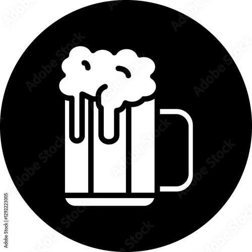 Beer mug Icon style