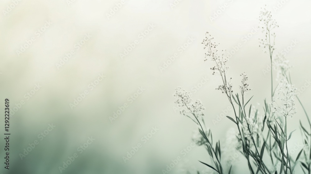 Obraz premium Soft gray gradient background with subtle texture creating a calm and minimalist atmosphere
