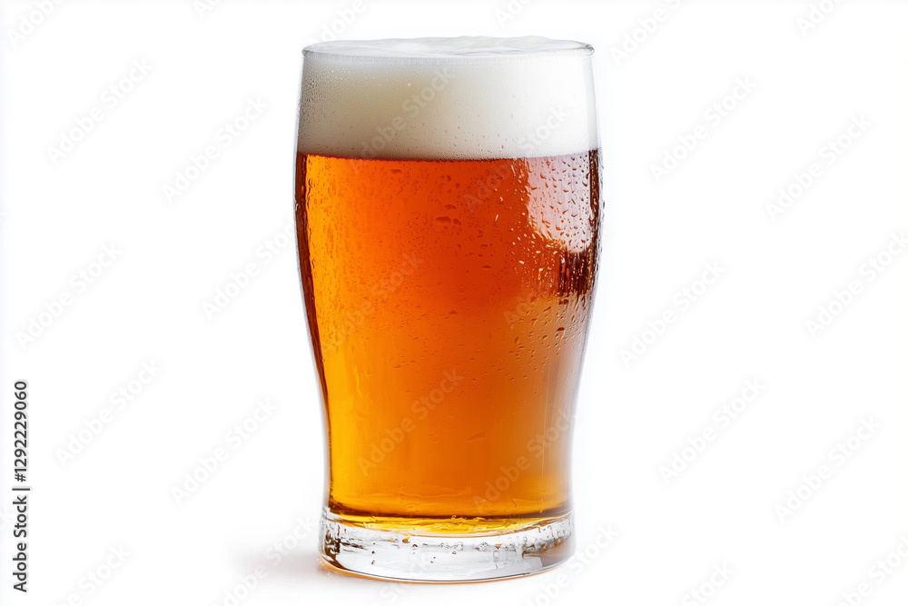 Glass of beer isolated on a white background Glass of beer isolated on a white background