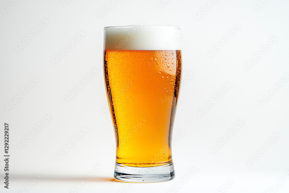 Glass of beer isolated on a white background Glass of beer isolated on a white background