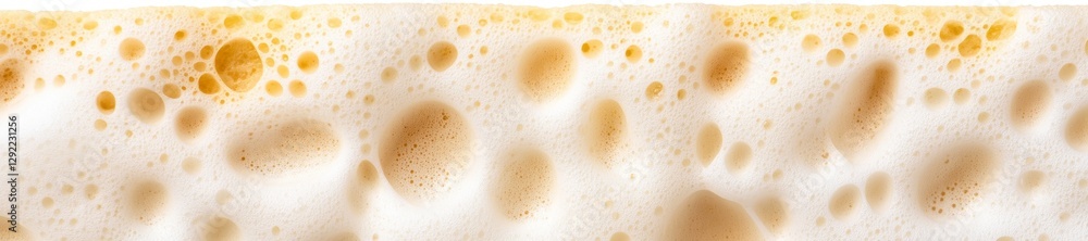 Frothy Creamy Beer Foam Close-Up on Vibrant Surface Frothy Creamy Beer Foam Close-Up on Vibrant Surface