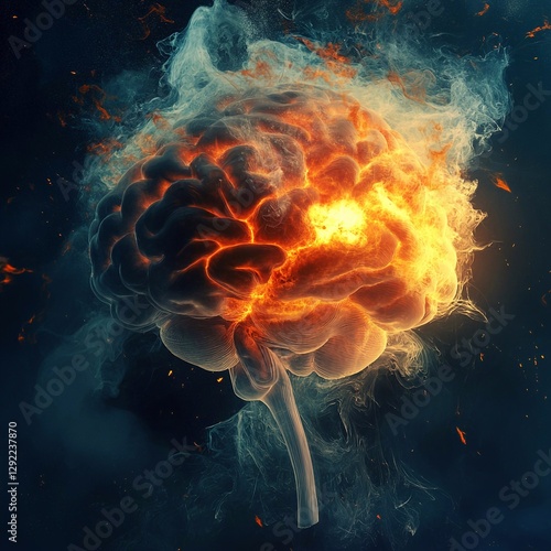 The human brain is boiling, bubbling, with fire
