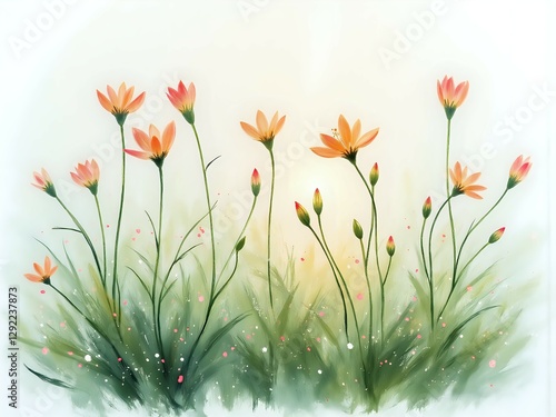 A serene floral arrangement in soft pastels