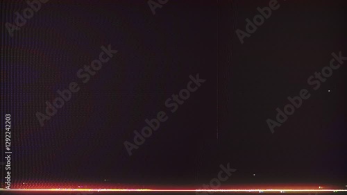 Old TV overlay with VHS noise glitch screen overlay effect. Black background. Seamless loop. 4K. Perfect for for video transitions, digital glitches, sci-fi themes, and background for music videos.	