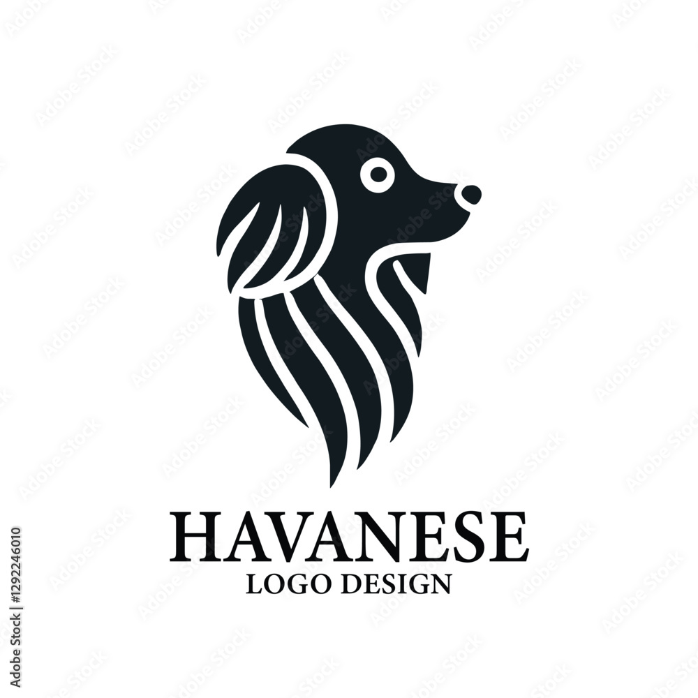 Fototapeta premium Havanese Vector Logo Design