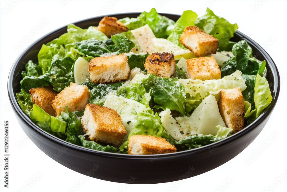 Caesar salad isolated on a white background Caesar salad isolated on a white background