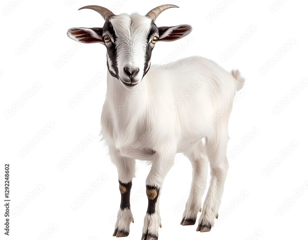 Fototapeta premium goat png, goat standing, goat isolated on white transparent background