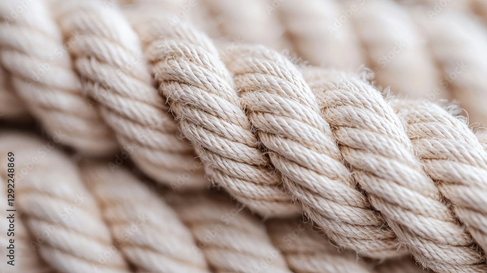 Close-up of thick, intertwined rope texture Close-up of thick, intertwined rope texture