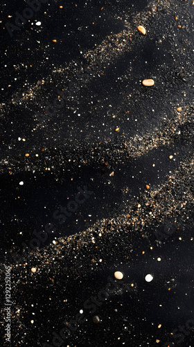 Cosmic Sand: A Celestial Beachscape