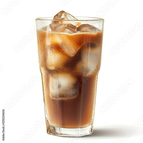 Wallpaper Mural Artistic Composition of Dark Coffee Poured Over Ice in Glass, Dark coffee in a glass concept. Torontodigital.ca