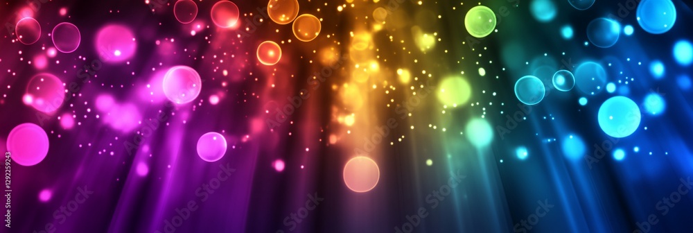 Fotografie A colorful background with many small circles