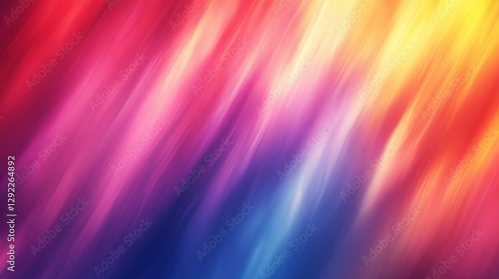 Obraz premium Abstract blurred gradient background in vibrant rainbow colors symbolizing creativity, transformation, and dynamic energy. A modern, smooth, and soft design representing a colorful and harmonious flow