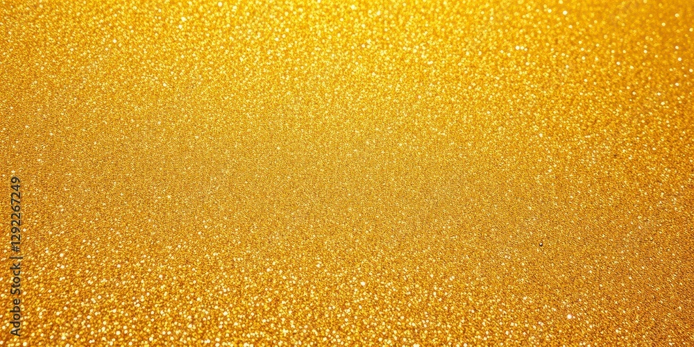 High-angle view of an abstract gold glitter background High-angle view of an abstract gold glitter background