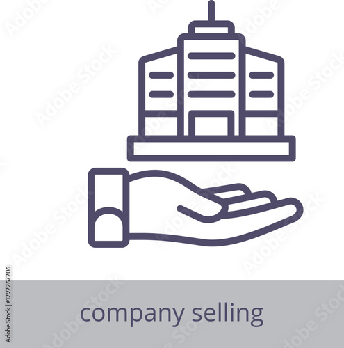 Company Selling Icon Element For Design Graphic