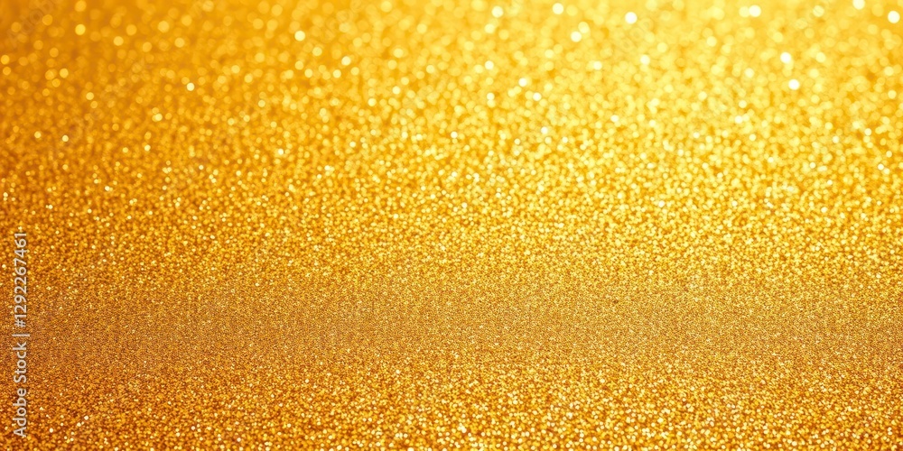 High-angle view of an abstract gold glitter background High-angle view of an abstract gold glitter background