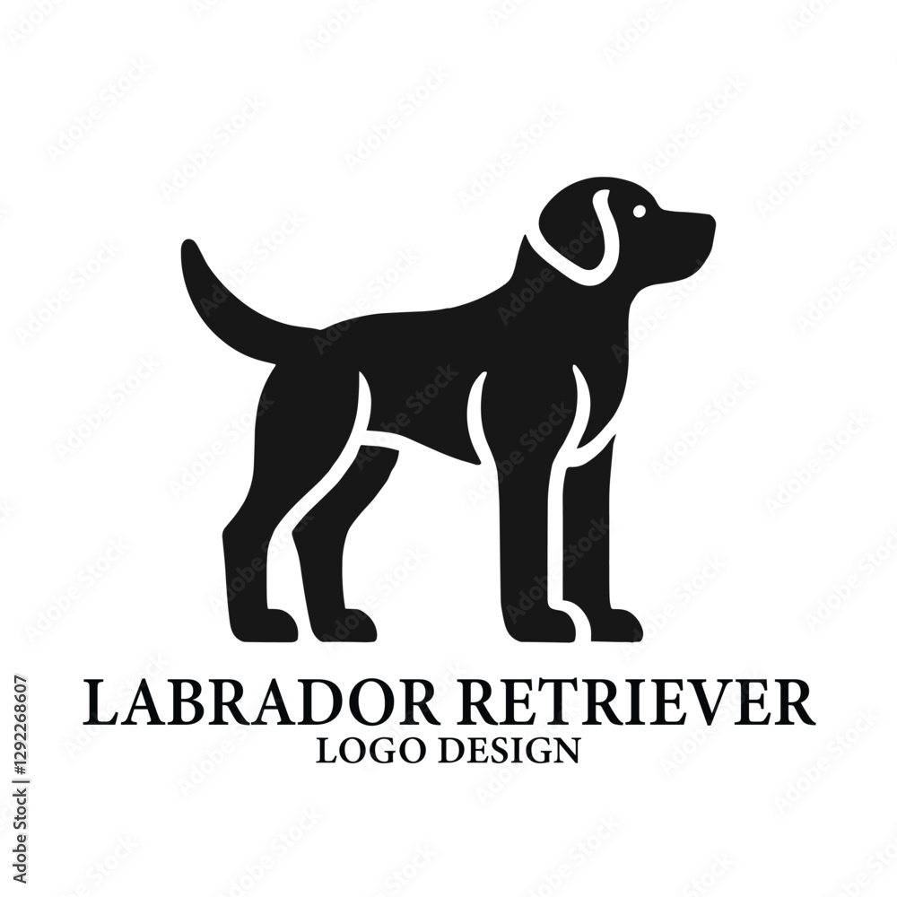 Labrador Retriever Vector Logo Design Labrador Retriever Vector Logo Design